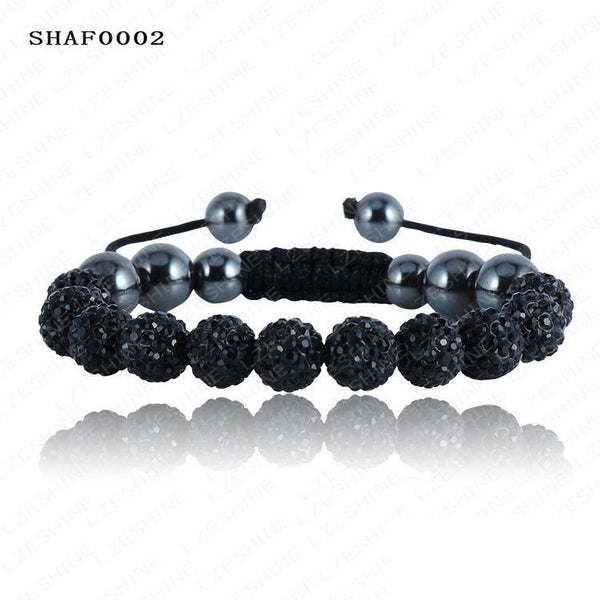 Shambala 10mm Crystal and Clay Bracelet