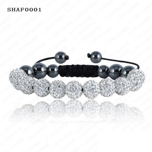Shambala 10mm Crystal and Clay Bracelet