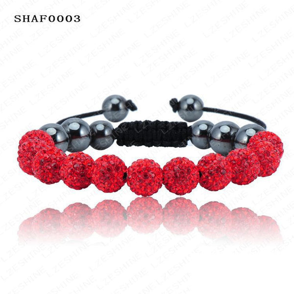 Shambala 10mm Crystal and Clay Bracelet