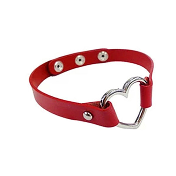 2016 New Arrival Gothic Leather Heart Bracelet For Women On Sale