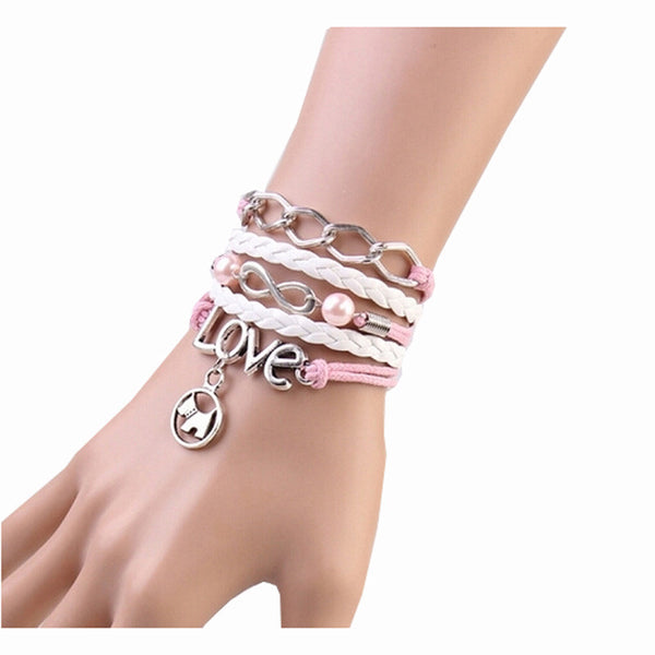 Scotty Dog Leather Wrap Bracelet