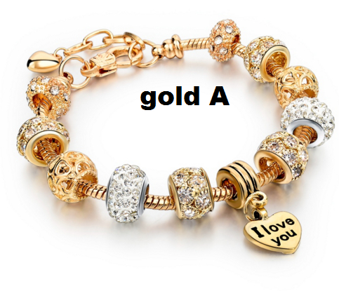 Valentine's Day 2016 Heart Charm Bracelet.