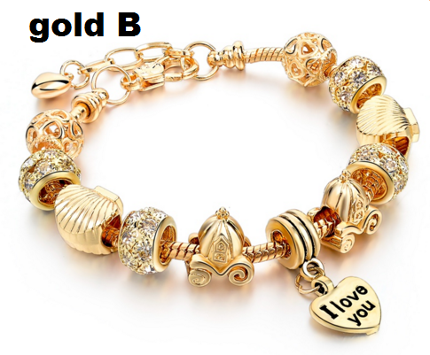 Valentine's Day 2016 Heart Charm Bracelet.
