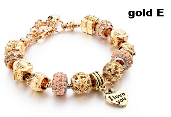 Valentine's Day 2016 Heart Charm Bracelet.