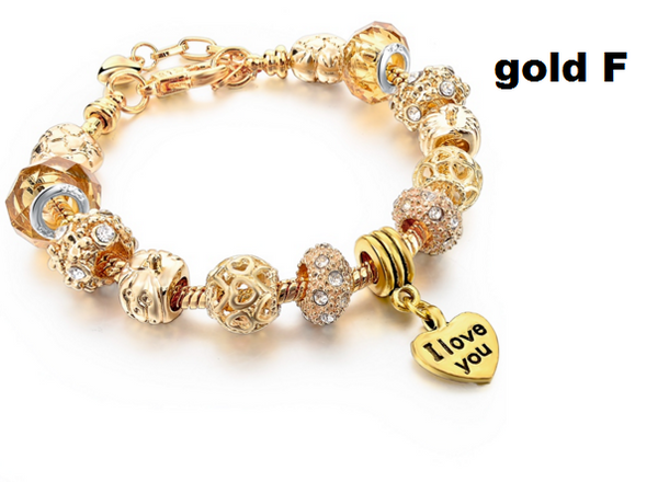 Valentine's Day 2016 Heart Charm Bracelet.