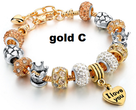 Valentine's Day 2016 Heart Charm Bracelet.