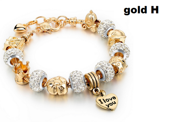 Valentine's Day 2016 Heart Charm Bracelet.