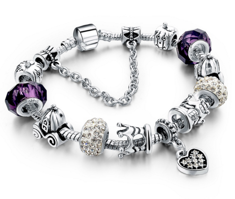 Valentine's Day 2016 Heart Charm Bracelet.