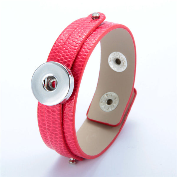 2016 New Arrival Fashion  Leather  Button Bracelet